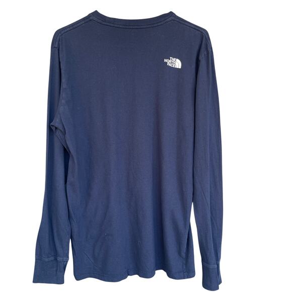 The North Face Shirt Mens Medium Long Sleeve Standard Fit Graphic Spellout - Picture 2 of 8